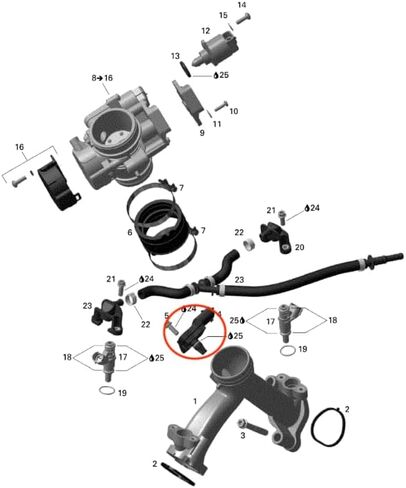 Pressure and Temp Sensor Fits Can-Am Outlander Renegade Maverick Commander 400 450 500 570 650 800 1000 (2007-2019) in Saudi Arabia