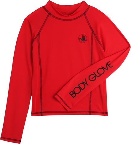 قميص Body Glove للأولاد من Rash Guard - UPF 50+ قميص سباحة سريع الجفاف للحماية من الشمس والرمال - ملابس سباحة للأطفال (5-14) in Kuwait