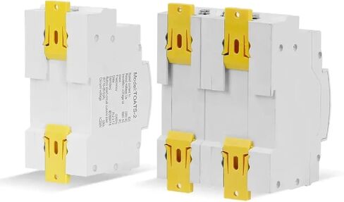 TOATS-2 Din Rail مفتاح نقل تلقائي، محدد كهربائي مزدوج الطاقة، 6A-63A، تيار متردد 50-60 هرتز، فئة الكمبيوتر الشخصي، تبديل تلقائي تحت 75 مللي ثانية (4P 63A 110V) in Saudi Arabia