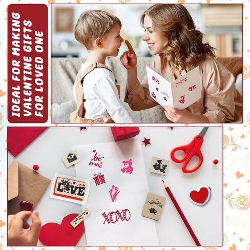 17 قطعة من طوابع مطاطية خشبية للتخرج ومنصات حبر حرفية DIY وسادات طوابع بطاقات حرفية لسكرابوكينغ الأطفال مشروع فني ورقي من القماش الخشبي طوابع عطلة المجيء in Kuwait