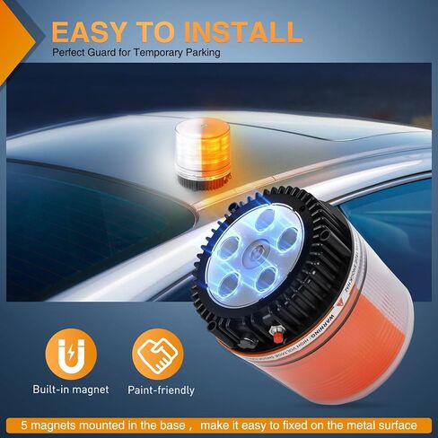 Nilight 18led Magnetic Beacon Light Red Blue Wireless Rovating Powered Powered Powerning Adminning Safeter in Saudi Arabia