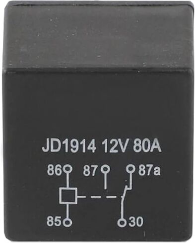 JD1914 Automotive Relay, 12V 80A, Waterproof Copper Construction, 4-5 Pin Configuration, Lighting Control Module, Model JD1914 (5Pin 80A 24V) in Saudi Arabia