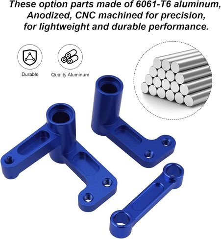 HobbyPark Aluminum Steering Bellcranks, Drag Link for 1/10 Traxxas Slash 2WD / Rustler VXL/Bandit, Replaces Part 3743 (Red) in Saudi Arabia