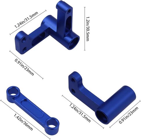 HobbyPark Aluminum Steering Bellcranks, Drag Link for 1/10 Traxxas Slash 2WD / Rustler VXL/Bandit, Replaces Part 3743 (Red) in Saudi Arabia