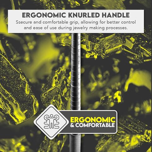 SE 13-Inch Polished Steel Ring Mandrel - Marked 1 to 16 US Sizes, Ungrooved, with Knurled Handle for Jewelry Making and Sizing - JT-SP2 in Saudi Arabia