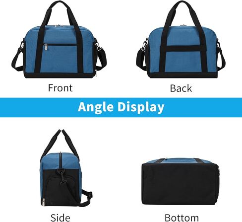 Small Gym Bag 14 inch lightweight Carry On Mini Duffel Bag for Travel Sport - Navy Blue in Kuwait