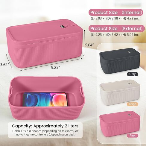 Small Lock Box,Lockable Storage Box with Combination Code for Medication Safe, Medicine Lock Box for Pills/First Aid Kits/Food/Snack Phone Jail,Locked Container for Home/Fridge/Office/School(Grey) in Kuwait