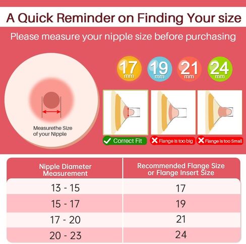 19mm Oval Flanges Shields Compatible with Medela Pumps, Replacement Parts for Pump in Style, Symphony, Swing Maxi, Harmony and Personalfit Flex–Breast Pump Accessories in Kuwait