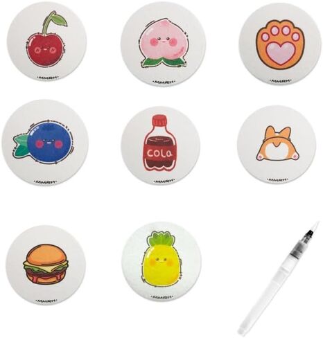 3D Drawing Magic Canvas Sponge, Puffy 3D Drawings Canvas Sponge, 8 PCS Foam Texture Paper 1 Bubble Drawing Pen, Painting & Creative Projects, Playful Design with Cute Patterns Art Supplies in Saudi Arabia