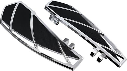 مجموعة دواسات لألواح أرضية الدراجات النارية Footpegs Shifter Peg متوافقة مع Harley Touring Softail Street Road Glide FLTR FLHX (أسود) in Kuwait