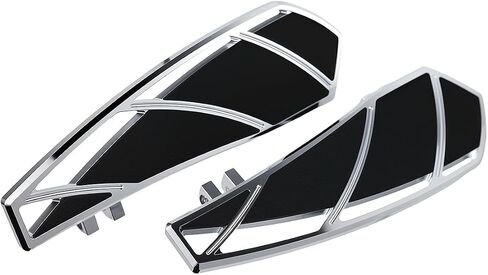 مجموعة دواسات لألواح أرضية الدراجات النارية Footpegs Shifter Peg متوافقة مع Harley Touring Softail Street Road Glide FLTR FLHX (أسود) in Kuwait