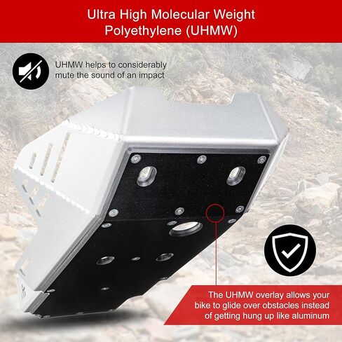 Tusk Quiet Glide Adventure Skid Plate Black Compatible with BMW R1250GS Adventure 2020-2024/R1250GS 2019-2022 in Kuwait