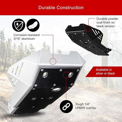 Tusk Quiet Glide Adventure Skid Plate Black Compatible with BMW R1250GS Adventure 2020-2024/R1250GS 2019-2022 in Kuwait