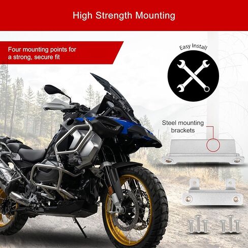Tusk Quiet Glide Adventure Skid Plate Black Compatible with BMW R1250GS Adventure 2020-2024/R1250GS 2019-2022 in Kuwait