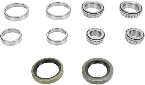 L68149 LM12749 Txle Wheel Hub Beas Kit، 10 قطع y مجموعة Bea الخارجية الداخلية مع احتكاك Duces لـ 1 1/16in Txles، ort لسحب Exence in Kuwait