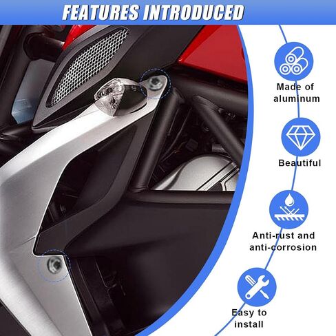 10PCS Motorcycle Windshield Bolts Kit, Aluminum Alloy Fairing Bolt Kit with Washer & Wrench, Car Body Mounting Screws Set, Well Bolts Nuts Fasteners for Most Vehicles (Black) in Saudi Arabia