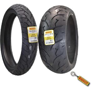 Pirelli Night Dragon Tire Set: 130/60B19 M/C 61H TL Front & 180/55B18 M/C 80H REINFTL Rear Cruiser Motorcycle Tires - Superior Traction & Handling for High-Performance Cruisers with Keychain in Saudi Arabia