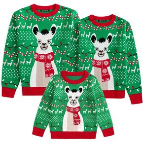 Simplee kids Ugly Christmas Sweater Family Matching Outfits for Holiday Party Knitted Pullover for Winter in Saudi Arabia