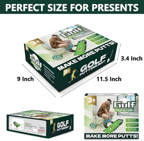 Anyflee 2 Pcs Prank Gift Box, Toilet Golf Game Facade, Wrap the Actual Gifts with a Prank Empty Gag Box, Funny Christmas Gag Presents Ideas for Dad Men Boyfriend (Pack of 2) in Kuwait