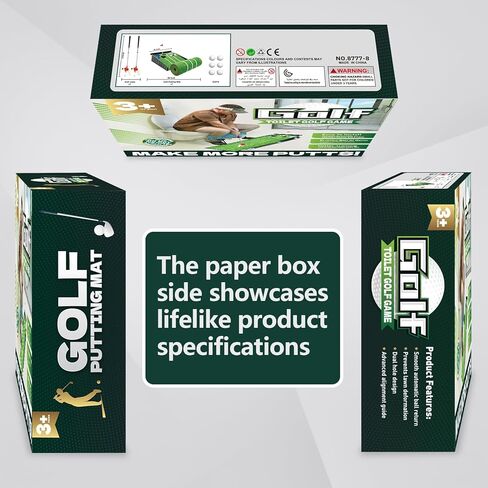 Anyflee 2 Pcs Prank Gift Box, Toilet Golf Game Facade, Wrap the Actual Gifts with a Prank Empty Gag Box, Funny Christmas Gag Presents Ideas for Dad Men Boyfriend (Pack of 2) in Kuwait