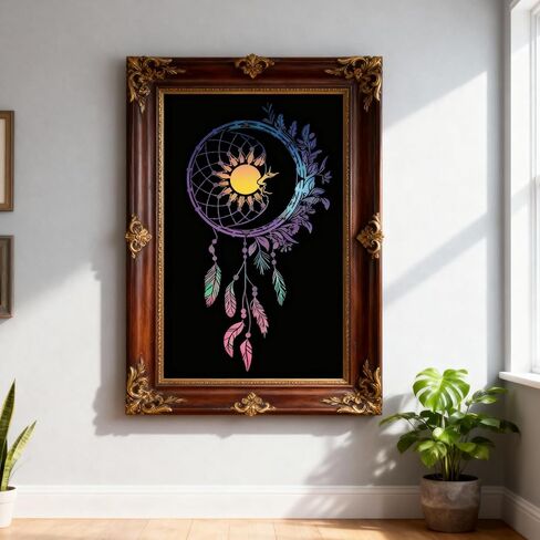 TIAMECH 4 Pieces Vintage Stamp Mail Stencils for Painting Reusable Floral Label Ticket Layering Stencil DIY Scrapbook Coloring Decorative A4 Size Templates in Kuwait