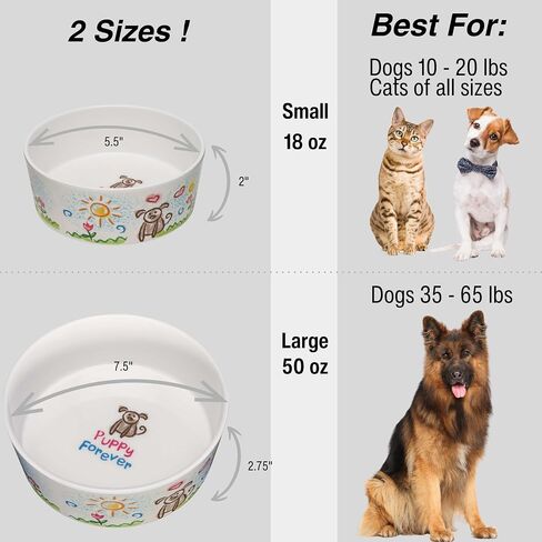 Loving Pets Dolce Moderno Dog Bowl – Modern Melamine Dog Food Bowl & Dog Water Bowl – Durable, Non-Slip Pet Dish for Small & Medium Dogs – Dishwasher Safe Dog Bowl (Small, 16 oz) in Kuwait