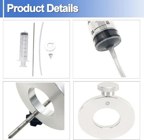 Motorcycle Fork Oil Level Tool, Fork Oil Level Gauge Fork Oil Tool Kit, Fork Oil Tool Gauge Suspension Level Tuning Syringe 60ml Capacity Shock Adjuster with Adjustable Ring, 1 Pack in Saudi Arabia