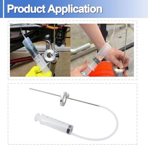 Motorcycle Fork Oil Level Tool, Fork Oil Level Gauge Fork Oil Tool Kit, Fork Oil Tool Gauge Suspension Level Tuning Syringe 60ml Capacity Shock Adjuster with Adjustable Ring, 1 Pack in Saudi Arabia