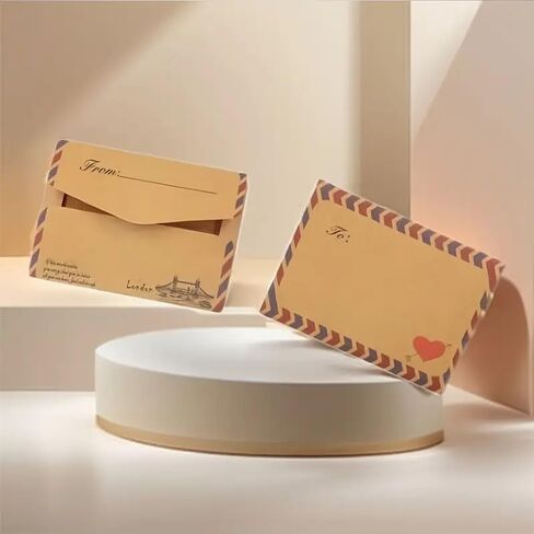 46 sheets/set Retro Vintage Kraft Paper Envelopes Mini Cute Kawaii Cartoon Stationery Post Letter Envelope Gifts in Saudi Arabia
