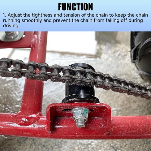 YOXUFA Mini Bike Chain Tensioner with 1-3/4" Roller + Chain Adjuster for Baja Doodlebug Dirt Bug DB30 Motovox Mbx10 Mbx11 Predator 79cc 97cc 98cc 100cc 2.5 3.0hp Powersport Mini Bike Parts in Kuwait
