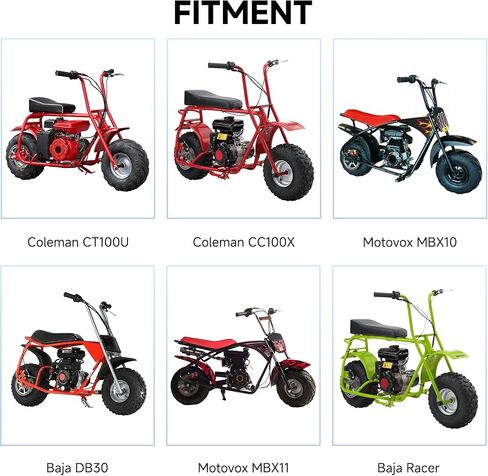 YOXUFA Mini Bike Chain Tensioner with 1-3/4" Roller + Chain Adjuster for Baja Doodlebug Dirt Bug DB30 Motovox Mbx10 Mbx11 Predator 79cc 97cc 98cc 100cc 2.5 3.0hp Powersport Mini Bike Parts in Kuwait