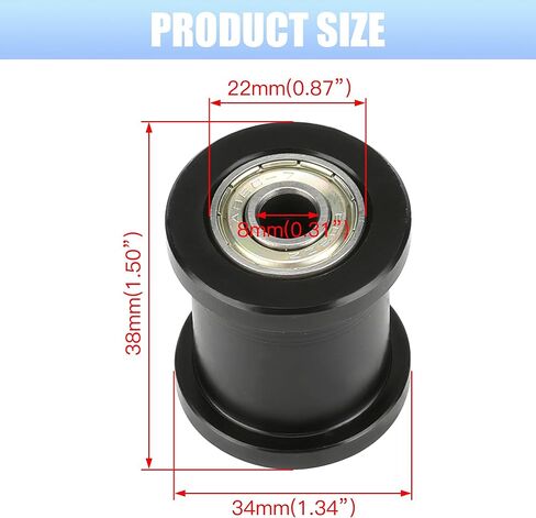 YOXUFA Mini Bike Chain Tensioner with 1-3/4" Roller + Chain Adjuster for Baja Doodlebug Dirt Bug DB30 Motovox Mbx10 Mbx11 Predator 79cc 97cc 98cc 100cc 2.5 3.0hp Powersport Mini Bike Parts in Kuwait