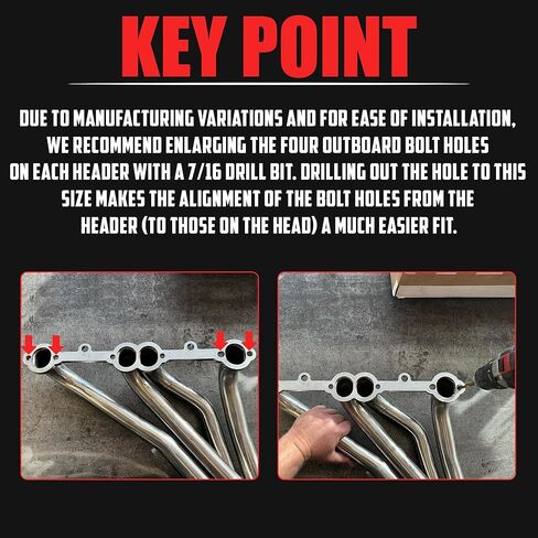 CAE - 3 بوصة مجموعة عادم النحاس مجموعة طوقا مجموعة حشية - ختم شفة العادم القابلة لإعادة الاستخدام للخدمة الشاقة لـ SBC BBC 302 350 383 454 - 3 تصميم الترباس - ختم حلقة O LEAKPROOفي in Kuwait