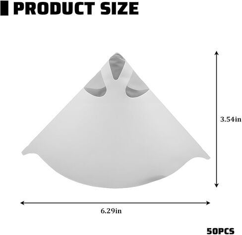 50PCS Car Paint Strainers, 100 Micron Paper Cone Mixing Cup Funnel Filters with Fine Nylon Mesh, Disposable Paint Strainers for Automotive Spray Gun, Universal for Most Vehicles in Saudi Arabia