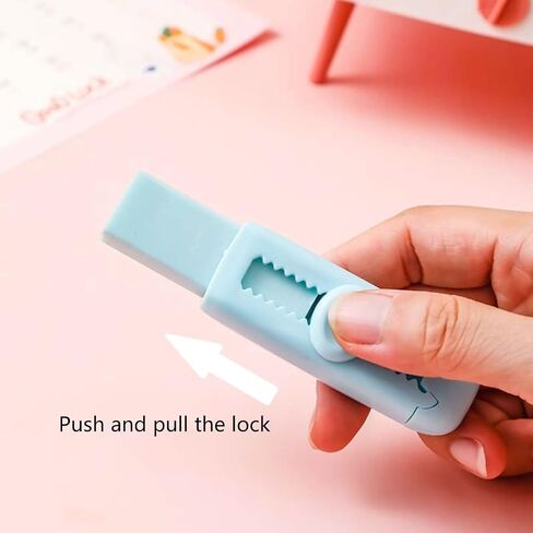 4Pieces Sliding Pencil Eraser Easy Erasing Colorful Art Retractable Pencil for Student Writing Drawing S Retractable Erasers in Saudi Arabia