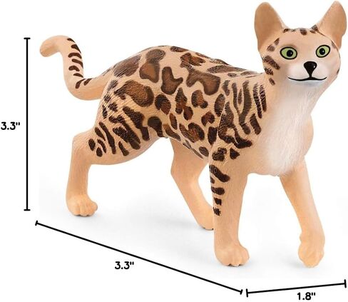 Schleich Farm World New 2023, Cute Farm Animal Toys for Kids and Toddlers, Abyssinian Cat Toy, Ages 3+ in Saudi Arabia