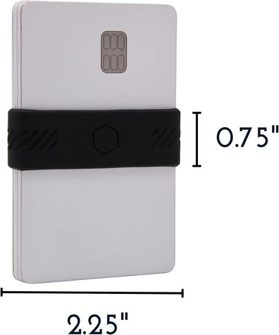 محفظة BAND[it] البسيطة - شريط نقود EDC نحيف للبطاقات والنقود - بديل محفظة الجيب الأمامي - حزام مطاطي من السيليكون (أسود) 3 عبوات in Kuwait