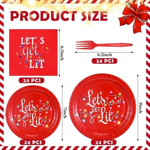 Lounsweer 96 Pcs Christmas Party Supplies Paper Plates and Napkins Disposable Dinnerware Set Include Christmas Plates Napkins Forks for Xmas Holiday Table Decorations 24 Guests(Christmas Tree) in Saudi Arabia