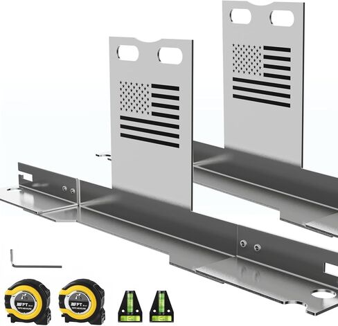 Heavy-Duty Wheel Alignment Tool with American Flag—No Caliper Removal Required. Universal Alignment Tools Automotive Suitable for Cars, Trucks, SUVs, ATVs/UTVs, etc., （Black） in Saudi Arabia