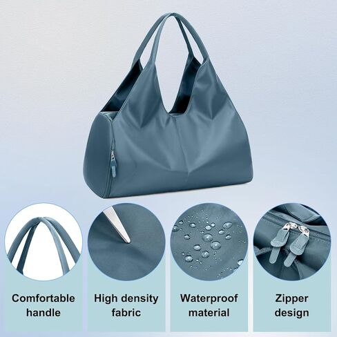 Forestfish Duffel Bag Gym Totes with Dry Wet Pocket & Shoes Compartment for Women and Men,Black in Kuwait