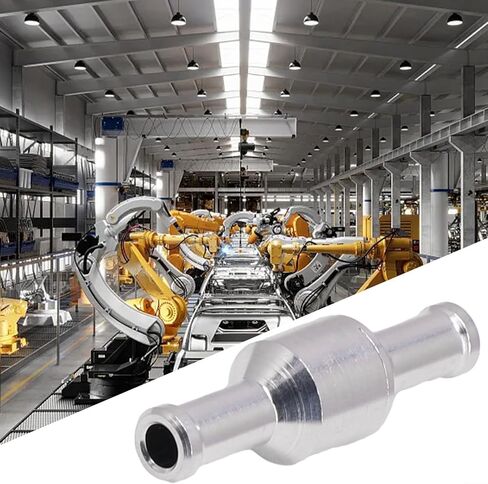 صمام فحص ألومنيوم لخرطوم فراغ معزز الفرامل، صمام غير رجعي في اتجاه واحد 6 مم 8 مم 10 مم 12 مم للأنظمة الهيدروليكية للسيارات (10 مم) in Kuwait