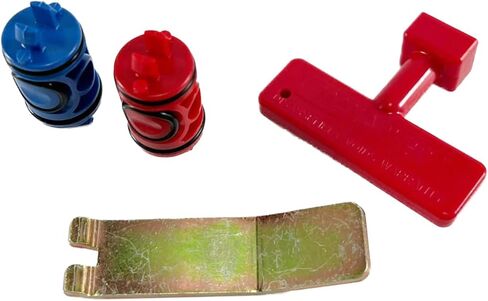 Viega 51602 PureFlow Zero Lead Manabloc Quarter-Turn Valve Stem Replacement Kit - Red and Blue in Saudi Arabia
