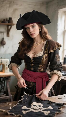 HOMELEX Pirate Hat for Women & Men Colonial Tricorn Halloween Adult Revolutionary war Costume Accessory in Saudi Arabia