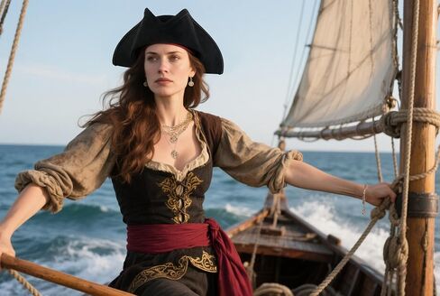 HOMELEX Pirate Hat for Women & Men Colonial Tricorn Halloween Adult Revolutionary war Costume Accessory in Saudi Arabia
