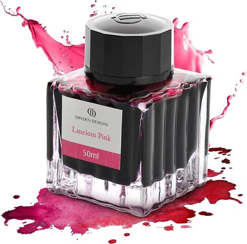 Dryden Designs Ink Bottle for Fountain Pen | Luxury Edition, Smooth Flow, Compact Designed 50ml Million Dollar Red in Kuwait