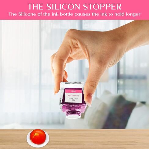 Dryden Designs Ink Bottle for Fountain Pen | Luxury Edition, Smooth Flow, Compact Designed 50ml Million Dollar Red in Kuwait