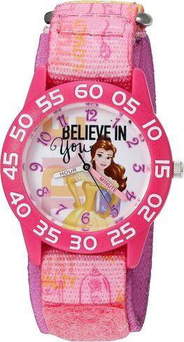 Disney Princess Kids' Plastic Time Teacher Analog Quartz Nylon Strap Watch in Kuwait