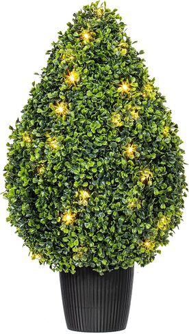 شجيرة على شكل دمعة من خشب البقس الاصطناعي مقاس 60.96 سم ارتفاعًا × 38.1 سم عرضًا in Kuwait