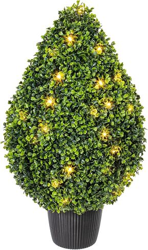 شجيرة على شكل دمعة من خشب البقس الاصطناعي مقاس 60.96 سم ارتفاعًا × 38.1 سم عرضًا in Kuwait