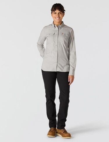 قميص Carhartt النسائي ذو المقاس المريح وخفيف الوزن بأكمام طويلة in Saudi Arabia